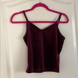 Burgundy tank top